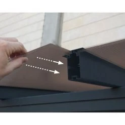 Palram - Canopia | Pergola Capri 3X6.2 Grise, Toiture Bronze 8 Palram - Canopia | Pergola Capri 3X6.2 Grise, Toiture Bronze -Pergola Soldes 27073344 3