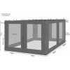 Quick-Star 4 Panneaux Latéraux Avec Moustiquaire 300x195cm Anthracite Pour Gazebo 3x3m 1 Quick-Star 4 Panneaux Latéraux Avec Moustiquaire 300x195cm Anthracite Pour Gazebo 3x3m -Pergola Soldes 27419903 1