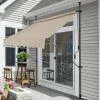 Store Banne Manuel Auvent Téléscopique 350 X 120 X 200-300 Cm Sable [pro.tec]