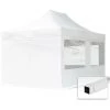 INTENT24.FR INTENT24 3x4,5 M Tente Pliante - Acier, PES Env. 300g/m², Côté Panoramique, Blanc - Blanc -Pergola Soldes 27736913 1