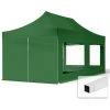 INTENT24.FR INTENT24 3x6 M Tente Pliante - Acier, PES Env. 300g/m², Côté Panoramique, Vert Foncé - Vert -Pergola Soldes 27736917 1