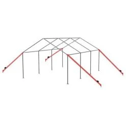 INTENT24.FR Kit Anti-tempête Pour Tous Les Types De Tentes - Avec Système D'ancrage Pour Sol Meuble (terre) - Noir