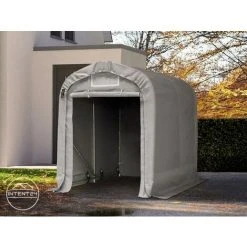 INTENT24.FR 1,6x2,4 M Garage, Abri, PVC Env. 550 G/m², H. 1,7m, Gris - Gris -Pergola Soldes 27941383 3