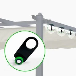 ELIOS PARASOLS 10 Crochets Coulissants De Rails Chariots Pour Toile De Belvédère 3x3 Firenze -Pergola Soldes 28376489 3