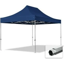 INTENT24.FR INTENT24 3x4,5 M Tente Pliante - Alu, PES Env. 400g/m², Bleu - Bleu