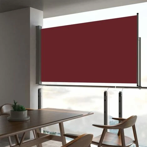 TRUE DEAL Auvent Latéral Rétractable De Patio 160x300 Cm Rouge 3 TRUE DEAL Auvent Latéral Rétractable De Patio 160x300 Cm Rouge