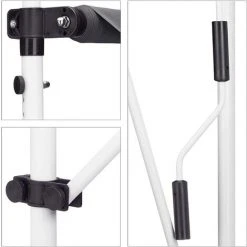 HELLOSHOP26 Store Banne Télescopique De Balcon Manivelle Hauteur Réglable Résistant Uv Polyester Acier 350 X 120 Cm Gris - Gris 11 HELLOSHOP26 Store Banne Télescopique De Balcon Manivelle Hauteur Réglable Résistant Uv Polyester Acier 350 X 120 Cm Gris - Gris -Pergola Soldes 28575969 5