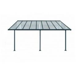 PALRAM Toit Terrasse SIERRA PATIO COVER 3x5 - Gris (Aluminium & Polycarbonate)