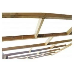 CHALET & JARDIN Toit Terrasse En Bois 3x3 M - Sans Toit Polycarbonate -Pergola Soldes 28589122 3