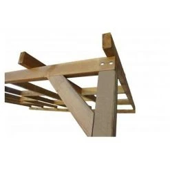 CHALET & JARDIN Toit Couv'Terrasse® En Bois 3x7,4 M - Sans Toit Polycarbonate -Pergola Soldes 28589136 4