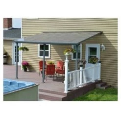 CHALET & JARDIN Toit Terrasse FERIA 3 X 4 - Gris -Pergola Soldes 28589180 3