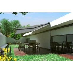 ICI STORE STORE DE TERRASSE COFFRE INTEGRAL MOTORISE RAL ANTHRACITE 5,92 X 3 TOILE DICKSON® NAPLES - NAPLES -Pergola Soldes 28957165 4