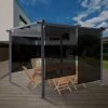 IDMARKET Lot De 3 Stores Enrouleurs Tamisants L.124 X H. 225 CM Pour Pergola Noir - Noir 2 IDMARKET Lot De 3 Stores Enrouleurs Tamisants L.124 X H. 225 CM Pour Pergola Noir - Noir -Pergola Soldes 29109574 1