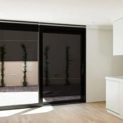 IDMARKET Lot De 3 Stores Enrouleurs Tamisants L.124 X H. 225 CM Pour Pergola Noir - Noir -Pergola Soldes 29109574 5