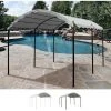 ELIOS PARASOLS Gazebo 3x4 Mètres Tonnelle De Voiture Bar Et Jardin En Acier Onda | Noir -Pergola Soldes 29148823 1