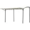Outsunny Pergola Tonnelle De Jardin Avec Auvent Réglable Métal époxy Polyester Haute Densité Crème - Crème -Pergola Soldes 29167850 1