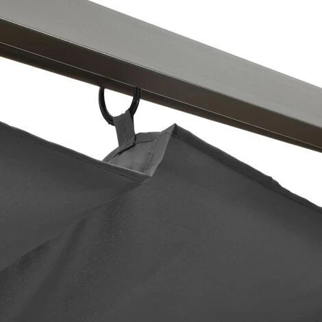 VidaXL Pergola Avec Toit Rétractable Anthracite 3x3 M Acier 180 G/m² - Anthracite 7 VidaXL Pergola Avec Toit Rétractable Anthracite 3x3 M Acier 180 G/m² - Anthracite – Image 5