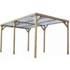 Habrita Pergola Fabriquée En Bois Massif Traité - Dimensions 3,00x5,02 M - Couverture Tôle PVC Transparente -Pergola Soldes 29340552 1