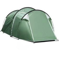 Outsunny Tente De Camping 2-3 Personnes Montage Facile 3 Portes Fenêtres Dim. 4,26L X 2,06l X 1,54H M Fibre Verre Polyester PE Vert -Pergola Soldes 29365942 4
