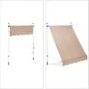 HELLOSHOP26 Store Banne Télescopique De Balcon Manivelle Hauteur Réglable Résistant Uv Polyester Acier 150 X 120 Cm Beige - Beige -Pergola Soldes 29428557 1