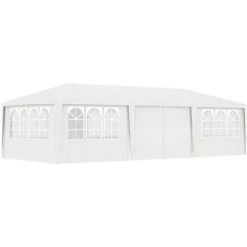 TRUE DEAL Tente De Réception Avec Parois Latérales 4x9 M Blanc 90 G/m²