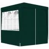 TRUE DEAL Tente De Réception Avec Parois Latérales 2x2 M Vert 90 G/m² -Pergola Soldes 29437900 1