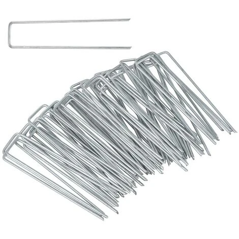 ESTEXO Ancrages Au Sol 100 Pièces Piquets De Tente 200x25mm Galvanisés à Chaud 3 ESTEXO Ancrages Au Sol 100 Pièces Piquets De Tente 200x25mm Galvanisés à Chaud