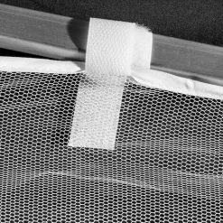 MAXSTORE Instent® Moustiquaire Pour Tonnelle 3 X 3m Coloris Blanc, 2 Fermetures à Glissières Et Sangles Scratch Pour Fixation Des Panneaux Latéraux -Pergola Soldes 29547665 5