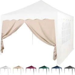 INSTENT® Panneau Latéral Avec Fermeture à Glissière, Sans Fenêtre, Coloris Au Choix - Couleur : Beige - Beige 11 INSTENT® Panneau Latéral Avec Fermeture à Glissière, Sans Fenêtre, Coloris Au Choix - Couleur : Beige - Beige -Pergola Soldes 29547669 5