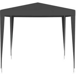 TRUE DEAL Tente De Réception Professionnelle 2,5x2,5 M Anthracite 90 G/m² -Pergola Soldes 29588683 3