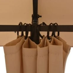 TRUE DEAL Chapiteau Tente De Jardin Avec Rideaux Hexagonal 360 X 265 Cm 10 TRUE DEAL Chapiteau Tente De Jardin Avec Rideaux Hexagonal 360 X 265 Cm -Pergola Soldes 29647867 4