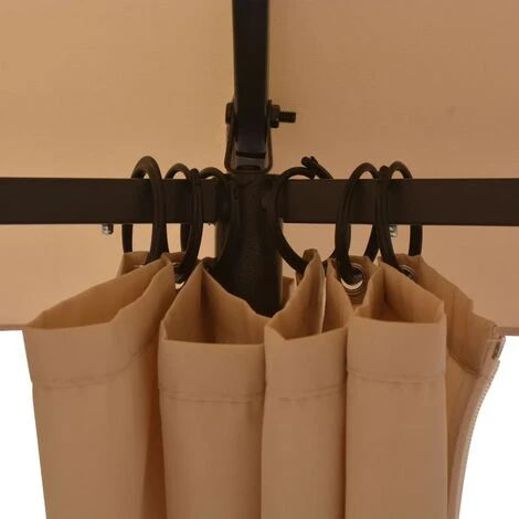 TRUE DEAL Chapiteau Tente De Jardin Avec Rideaux Hexagonal 360 X 265 Cm 6 TRUE DEAL Chapiteau Tente De Jardin Avec Rideaux Hexagonal 360 X 265 Cm – Image 4