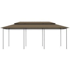 ASUPERMALL Chapiteau 600x298x270 Cm Taupe 180 G/m² -Pergola Soldes 29986772 4