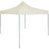 ASUPERMALL Tente De Reception Pliable Professionnelle 2x2 M Acier Creme -Pergola Soldes 29988956 1