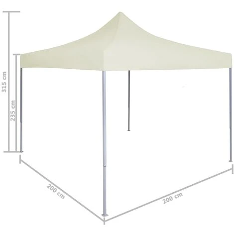 ASUPERMALL Tente De Reception Pliable Professionnelle 2x2 M Acier Creme 4 ASUPERMALL Tente De Reception Pliable Professionnelle 2x2 M Acier Creme – Image 2