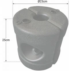 HAPPY GARDEN Lot De 4 Poids De Lestage CARNAC Pour Tente De Réception - Noir -Pergola Soldes 30020647 4