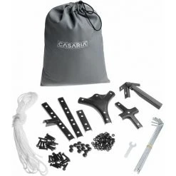 CASARIA Tonnelle De Jardin Elda 3x4 M Tente De Réception Avec Toile Hydrofuge Pavillon Pergola 2,60 M Mobilier Extérieur Bleu -Pergola Soldes 30135240 5