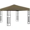 VidaXL Tonnelle 3x3 M Taupe Tissu - Taupe -Pergola Soldes 30215557 1
