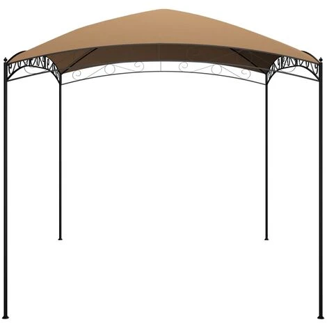 VidaXL Belvédère 3x4x2,65 M Taupe 180 G/m² - Taupe 5 VidaXL Belvédère 3x4x2,65 M Taupe 180 G/m² - Taupe – Image 3