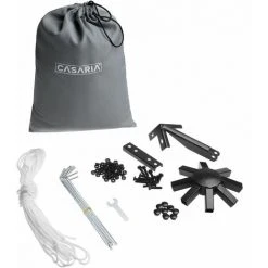 CASARIA Tonnelle De Jardin Lorca 3x3 M Tente De Réception Avec Toile Hydrofuge Pavillon Pergola 2,60 M Mobilier Extérieur Bleu 11 CASARIA Tonnelle De Jardin Lorca 3x3 M Tente De Réception Avec Toile Hydrofuge Pavillon Pergola 2,60 M Mobilier Extérieur Bleu -Pergola Soldes 30291365 5