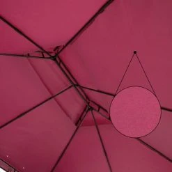 CASARIA Tonnelle De Jardin Topas 3x4 M Tente De Réception Avec Toile Hydrofuge Pavillon Pergola Mobilier Extérieur Rouge -Pergola Soldes 30291366 5