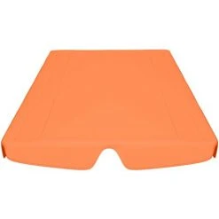 TRUE DEAL Toit De Rechange Balançoire De Jardin Orange 192x147 Cm 270 G/m² -Pergola Soldes 30363297 4