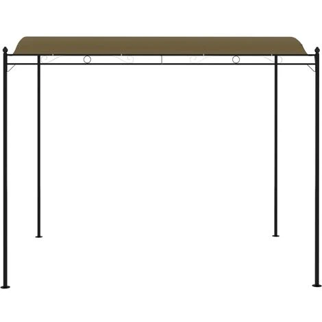 TRUE DEAL Auvent De Parasol 3x2,5 M Taupe 180 G/m² 4 TRUE DEAL Auvent De Parasol 3x2,5 M Taupe 180 G/m² – Image 2