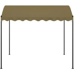 TRUE DEAL Belvédère 4x3x2,6 M Taupe 180 G/m² -Pergola Soldes 30363315 2