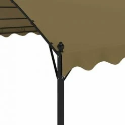TRUE DEAL Belvédère 4x3x2,6 M Taupe 180 G/m² -Pergola Soldes 30363315 4