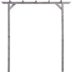 TRUE DEAL Pergola De Jardin Gris 200x40x205 Cm Bois De Pin Imprégné -Pergola Soldes 30363468 2