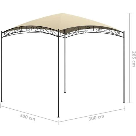 TRUE DEAL Belvédère 3x3x2,65 M Crème 180 G/m² 7 TRUE DEAL Belvédère 3x3x2,65 M Crème 180 G/m² – Image 5