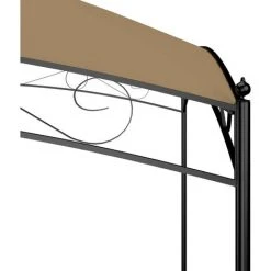 TRUE DEAL Belvédère 3x4x2,65 M Taupe 180 G/m² -Pergola Soldes 30363483 4