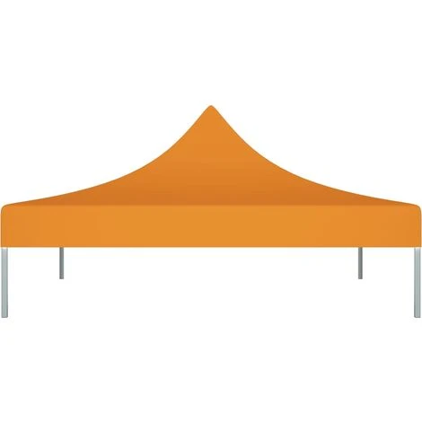 TRUE DEAL Toit De Tente De Réception 3x3 M Orange 270 G/m² 5 TRUE DEAL Toit De Tente De Réception 3x3 M Orange 270 G/m² – Image 3