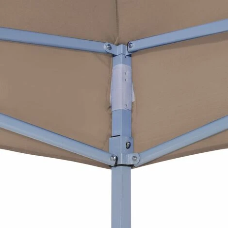 TRUE DEAL Toit De Tente De Réception 6x3 M Taupe 270 G/m² 7 TRUE DEAL Toit De Tente De Réception 6x3 M Taupe 270 G/m² – Image 5